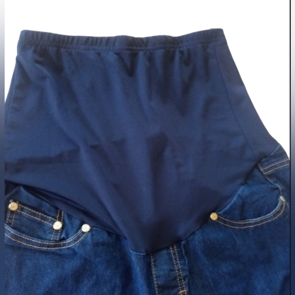 Womens Times Two Denim Over Belly Straight Leg Maternity Jeans Size Small - Picture 3 of 6